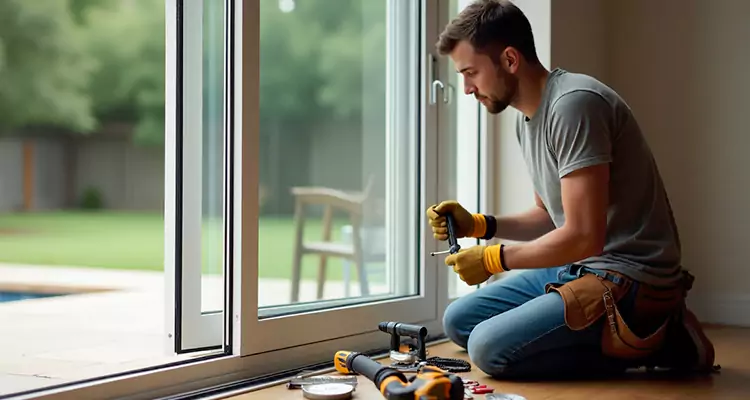 Squeaky Sliding Patio Doors in Bellview, FL